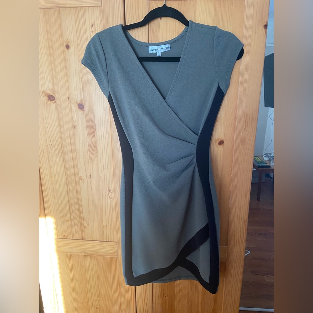 Dress; Brand: Almost Famous Size: Small Color: Green and Black